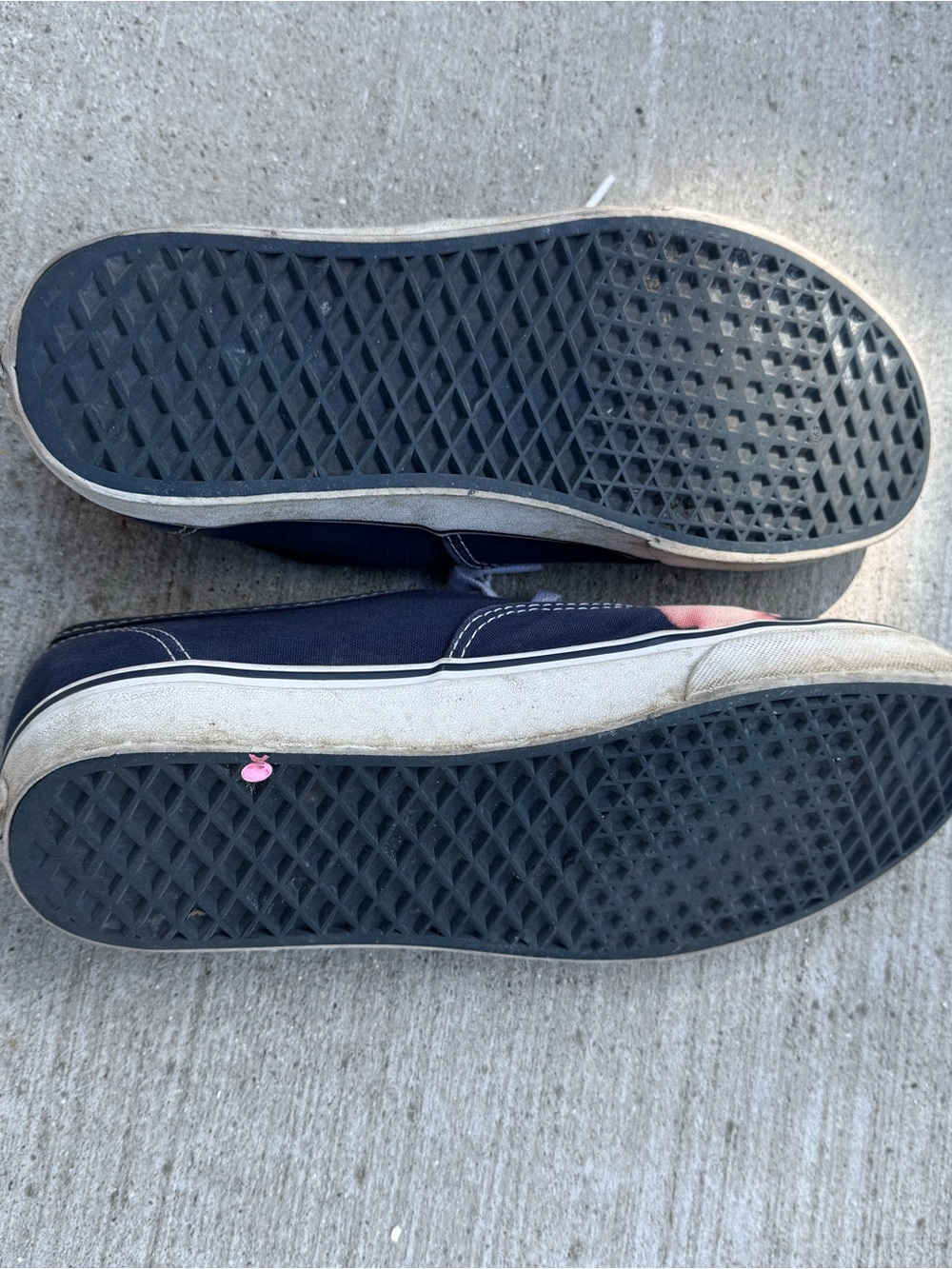 Vans Men’s 10.5 Lot Bundle 4 Pairs Authentic Slip Ons Moccasin Blue Red Brown - Picture 5 of 16